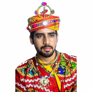 S H A H I T A J Cotton Kathiyawadi Navratri or Gujarati Safa Pagdi Turban Multi-Colored for Kids and Adults (RT423)