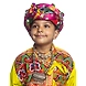 S H A H I T A J Satin Kathiyawadi Navratri or Gujarati Safa Pagdi Turban Multi-Colored for Kids and Adults (RT426)-ST49_23andHalf-sm