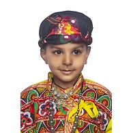 S H A H I T A J Cotton Kathiyawadi Navratri or Gujarati Safa Pagdi Turban Multi-Colored for Kids and Adults (RT427)