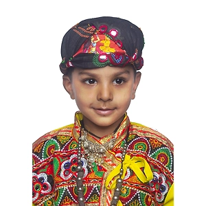 S H A H I T A J Cotton Kathiyawadi Navratri or Gujarati Safa Pagdi Turban Multi-Colored for Kids and Adults (RT427)