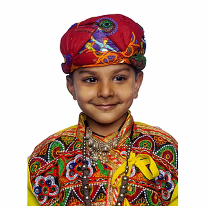 S H A H I T A J Cotton Kathiyawadi Navratri or Gujarati Safa Pagdi Turban Multi-Colored for Kids and Adults (RT428)