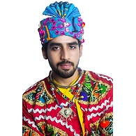 S H A H I T A J Cotton Kathiyawadi Navratri or Gujarati Safa Pagdi Turban Multi-Colored for Kids and Adults (RT429)