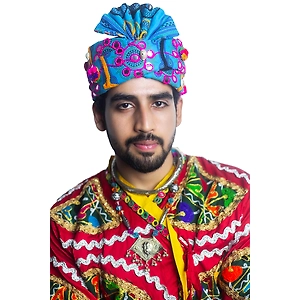 S H A H I T A J Cotton Kathiyawadi Navratri or Gujarati Safa Pagdi Turban Multi-Colored for Kids and Adults (RT429)