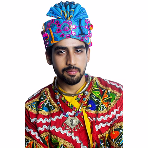 S H A H I T A J Cotton Kathiyawadi Navratri or Gujarati Safa Pagdi Turban Multi-Colored for Kids and Adults (RT429)