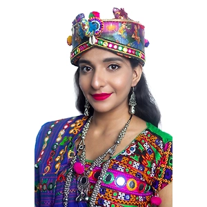 S H A H I T A J Cotton Kathiyawadi Navratri or Gujarati Safa Pagdi Turban Multi-Colored for Kids and Adults (RT434)