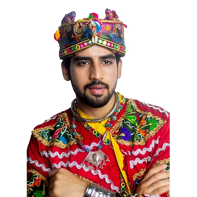 S H A H I T A J Cotton Kathiyawadi Navratri or Gujarati Safa Pagdi Turban Multi-Colored for Kids and Adults (RT434)-18-3