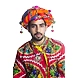 S H A H I T A J Cotton Kathiyawadi Navratri or Gujarati Safa Pagdi Turban Multi-Colored for Kids and Adults (RT437)-18-3-sm