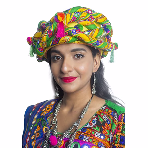 S H A H I T A J Cotton Kathiyawadi Navratri or Gujarati Safa Pagdi Turban Multi-Colored for Kids and Adults (RT438)