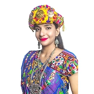 S H A H I T A J Cotton Kathiyawadi Navratri or Gujarati Safa Pagdi Turban Multi-Colored for Kids and Adults (RT28)