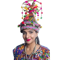S H A H I T A J Cotton Kathiyawadi Navratri or Gujarati Safa Pagdi Turban Multi-Colored for Kids and Adults (RT36)