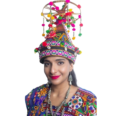 S H A H I T A J Cotton Kathiyawadi Navratri or Gujarati Safa Pagdi Turban Multi-Colored for Kids and Adults (RT36)-ST77_19andHalf