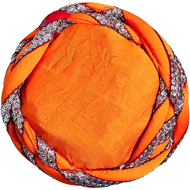 S H A H I T A J Traditional Rajasthani Faux Silk Adjustable Vantma or Barmeri Pagdi Safa or Turban Multi-Colored for Kids and Adults (RT07)-18-3