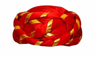 S H A H I T A J Traditional Rajasthani Faux Silk Adjustable Vantma or Barmeri Pagdi Safa or Turban Multi-Colored for Kids and Adults (RT08)