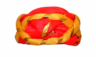 S H A H I T A J Traditional Rajasthani Faux Silk Adjustable Vantma or Barmeri Pagdi Safa or Turban Multi-Colored for Kids and Adults (RT11)