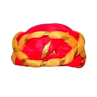 S H A H I T A J Traditional Rajasthani Faux Silk Adjustable Vantma or Barmeri Pagdi Safa or Turban Multi-Colored for Kids and Adults (RT11)