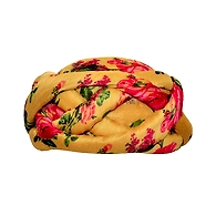 S H A H I T A J Traditional Rajasthani Faux Silk Floral Adjustable Vantma or Barmeri Pagdi Safa or Turban Multi-Colored for Kids and Adults (RT13)