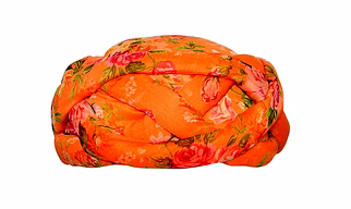 S H A H I T A J Traditional Rajasthani Faux Silk Floral Adjustable Vantma or Barmeri Pagdi Safa or Turban Multi-Colored for Kids and Adults (RT14)