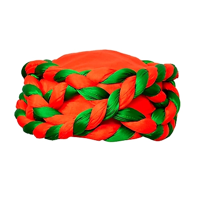 S H A H I T A J Traditional Rajasthani Faux Silk Adjustable Vantma or Barmeri Pagdi Safa or Turban Multi-Colored for Kids and Adults (RT15)-ST93_20andHalf
