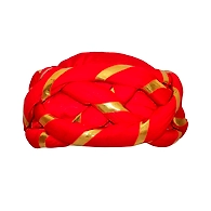 S H A H I T A J Traditional Rajasthani Faux Silk Adjustable Vantma or Barmeri Pagdi Safa or Turban Multi-Colored for Kids and Adults (RT18)