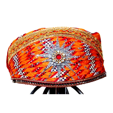 S H A H I T A J Traditional Rajasthani Cotton Mewadi Pagdi or Turban Multi-Colored for Kids and Adults (MT28)-ST106_19