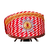 S H A H I T A J Traditional Rajasthani Cotton Mewadi Pagdi or Turban Multi-Colored for Kids and Adults (MT29)