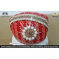 S H A H I T A J Traditional Rajasthani Cotton Mewadi Pagdi or Turban Multi-Colored for Kids and Adults (MT30)