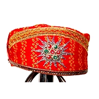 S H A H I T A J Traditional Rajasthani Cotton Mewadi Pagdi or Turban Multi-Colored for Kids and Adults (MT31)