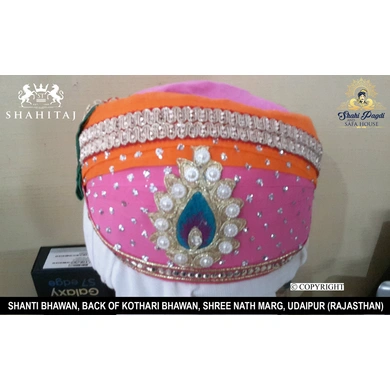 S H A H I T A J Traditional Rajasthani Cotton Mewadi Pagdi or Turban Multi-Colored for Kids and Adults (MT33)-ST111_19