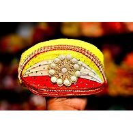 S H A H I T A J Traditional Rajasthani Cotton Mewadi Pagdi or Turban Multi-Colored for Kids and Adults (MT45)