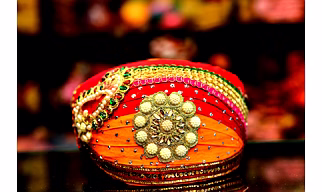 S H A H I T A J Traditional Rajasthani Cotton Mewadi Pagdi or Turban Multi-Colored for Kids and Adults (MT49)