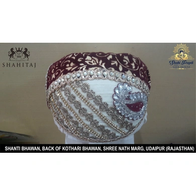 S H A H I T A J Traditional Rajasthani Cotton Mewadi Pagdi or Turban Multi-Colored for Kids and Adults (MT53)-ST131_23andHalf