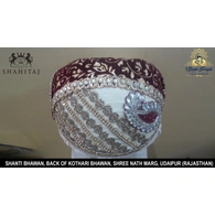 S H A H I T A J Traditional Rajasthani Cotton Mewadi Pagdi or Turban Multi-Colored for Kids and Adults (MT53)