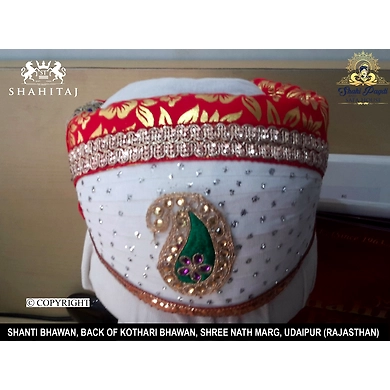 S H A H I T A J Traditional Rajasthani Cotton Mewadi Pagdi or Turban Multi-Colored for Kids and Adults (MT54)-ST133_20