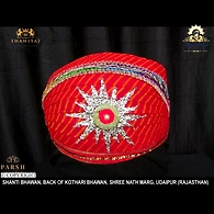 S H A H I T A J Traditional Rajasthani Cotton Mewadi Pagdi or Turban Multi-Colored for Kids and Adults (MT63)