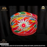 S H A H I T A J Traditional Rajasthani Cotton Mewadi Pagdi or Turban Multi-Colored for Kids and Adults (MT68)