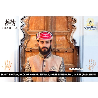 S H A H I T A J Traditional Rajasthani Cotton Mewadi Pagdi or Turban Multi-Colored for Kids and Adults (MT91)-ST169_21andHalf