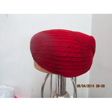 S H A H I T A J Traditional Rajasthani Cotton Mewadi Pagdi or Turban Multi-Colored for Kids and Adults (MT104)-ST182_22andHalf