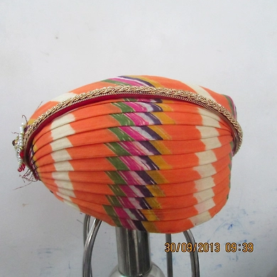 S H A H I T A J Traditional Rajasthani Cotton Mewadi Pagdi or Turban Multi-Colored for Kids and Adults (MT111)-ST189_20