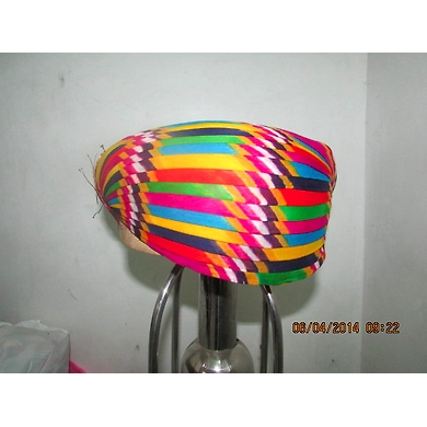S H A H I T A J Traditional Rajasthani Cotton Mewadi Pagdi or Turban Multi-Colored for Kids and Adults (MT113)-ST191_20andHalf