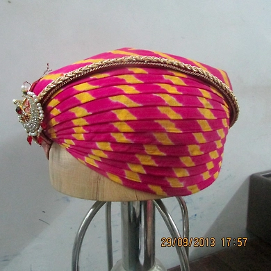 S H A H I T A J Traditional Rajasthani Cotton Mewadi Pagdi or Turban Multi-Colored for Kids and Adults (MT114)-ST192_20