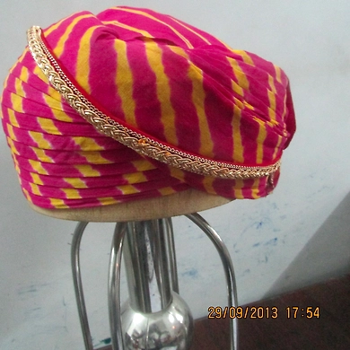 S H A H I T A J Traditional Rajasthani Cotton Mewadi Pagdi or Turban Multi-Colored for Kids and Adults (MT114)-18-4