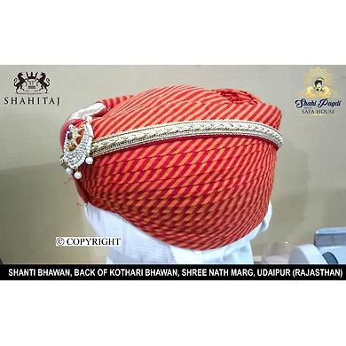 S H A H I T A J Traditional Rajasthani Cotton Mewadi Pagdi or Turban Multi-Colored for Kids and Adults (MT115)-ST193_18