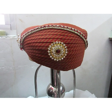S H A H I T A J Traditional Rajasthani Cotton Mewadi Pagdi or Turban Multi-Colored for Kids and Adults (MT117)-ST195_18andHalf