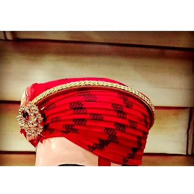 S H A H I T A J Traditional Rajasthani Cotton Mewadi Pagdi or Turban Multi-Colored for Kids and Adults (MT122)-ST200_23
