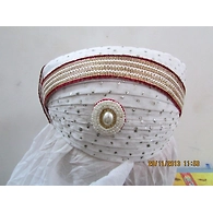 S H A H I T A J Traditional Rajasthani Cotton Mewadi Bohra Pagdi or Turban Multi-Colored for Kids and Adults (MT131)