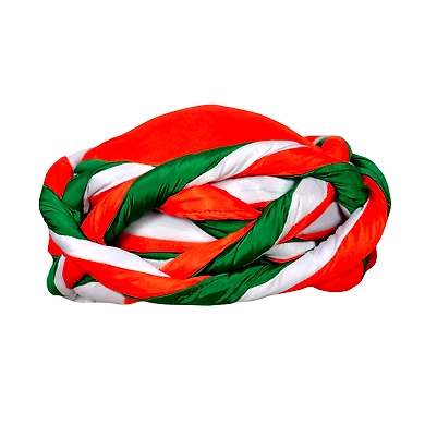 S H A H I T A J Traditional Rajasthani Faux Silk Tricolor or Tiranga Barmeri or Vantma Pagdi Safa or Turban Multi-Colored for Kids and Adults (RT138)-ST216_18