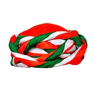 S H A H I T A J Traditional Rajasthani Faux Silk Tricolor or Tiranga Barmeri or Vantma Pagdi Safa or Turban Multi-Colored for Kids and Adults (RT138)