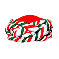 S H A H I T A J Traditional Rajasthani Faux Silk Tricolor or Tiranga Barmeri or Vantma Pagdi Safa or Turban Multi-Colored for Kids and Adults (RT140)