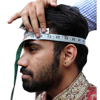 S H A H I T A J Traditional Rajasthani Cotton Wedding Pagdi or Turban Multi-Colored for Groom or Dulha (MT144)-21.5-1