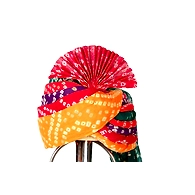 S H A H I T A J Traditional Rajasthani Cotton Multi-Colored Bandhej Wedding Barati Jodhpuri Pagdi Safa or Turban for Kids and Adults (RT152)